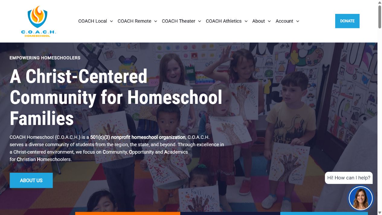 Fictional school homepage managed by ClassClerks